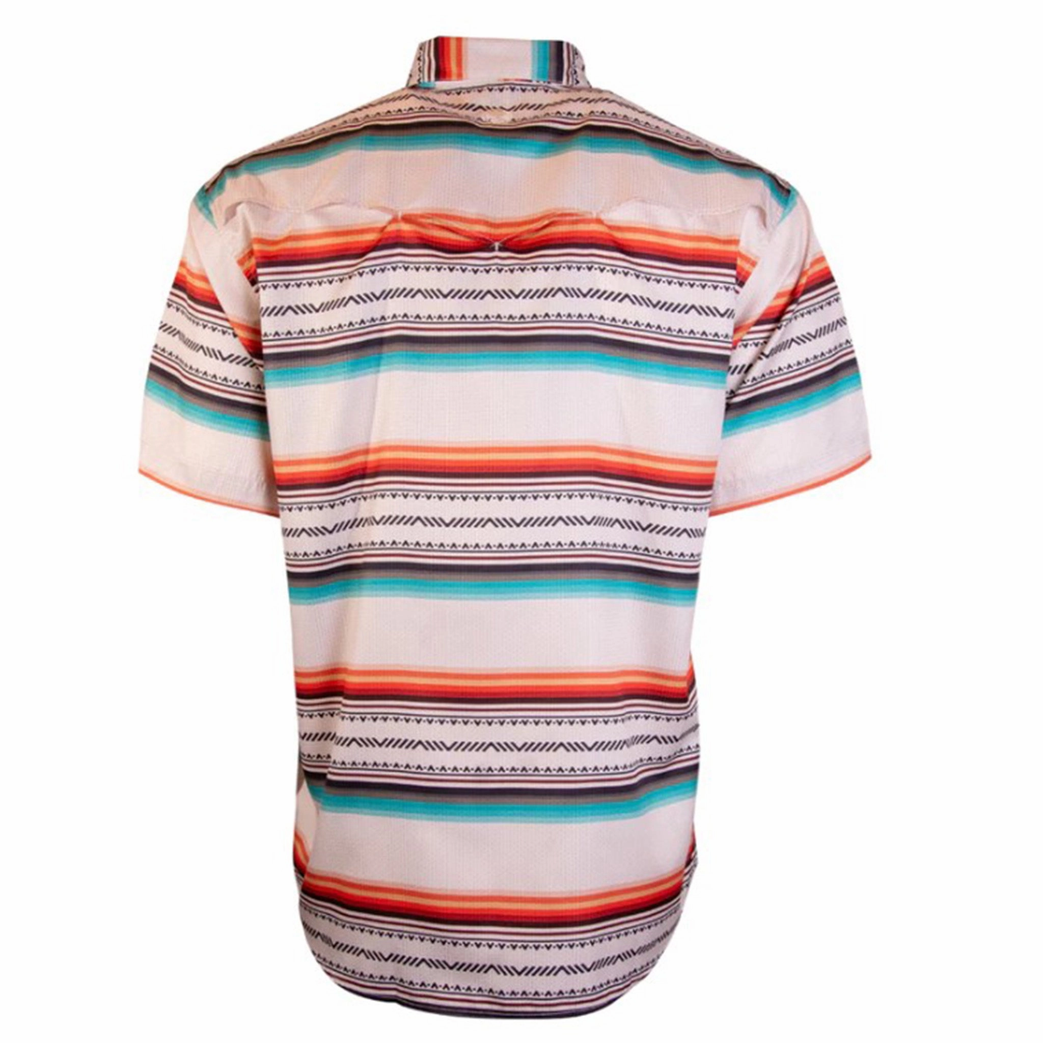 Hooey Men's SOL Cream Serape Short Sleeve Geometric Design