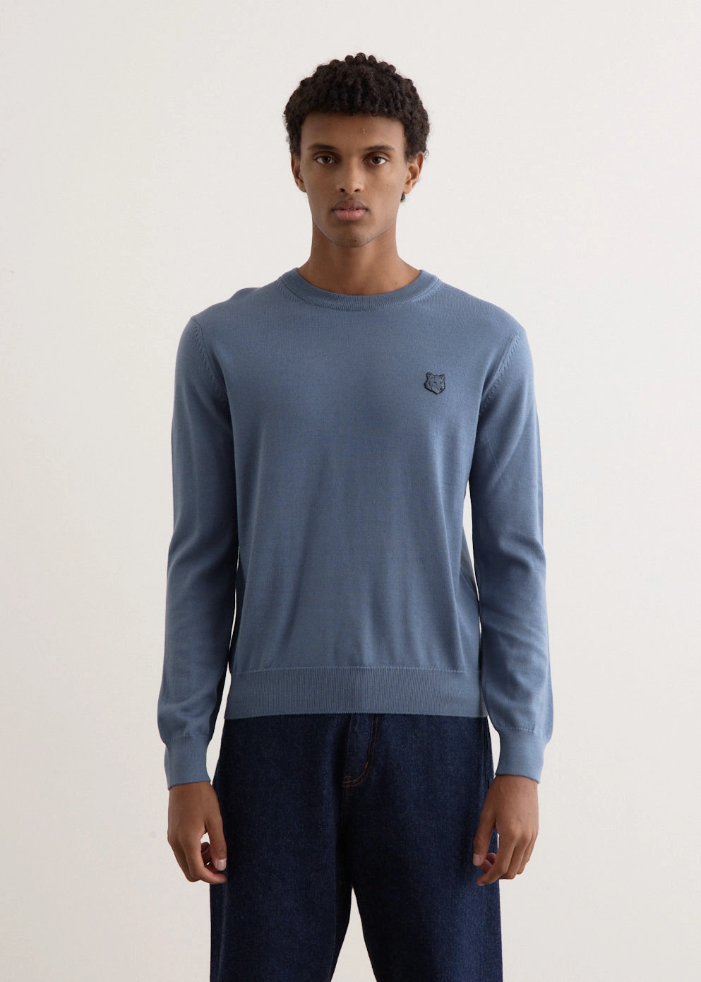 Bold Fox Head Patch Regular Jumper Chill Layers