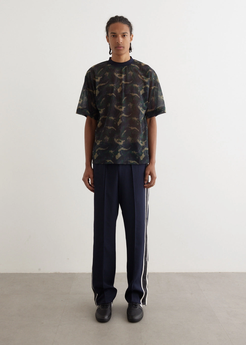 Sheer Jersey Print T-Shirt Plus size confidence