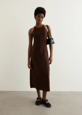 Illuminate Jersey Tank Dress Balanced Texture Feminine Touch