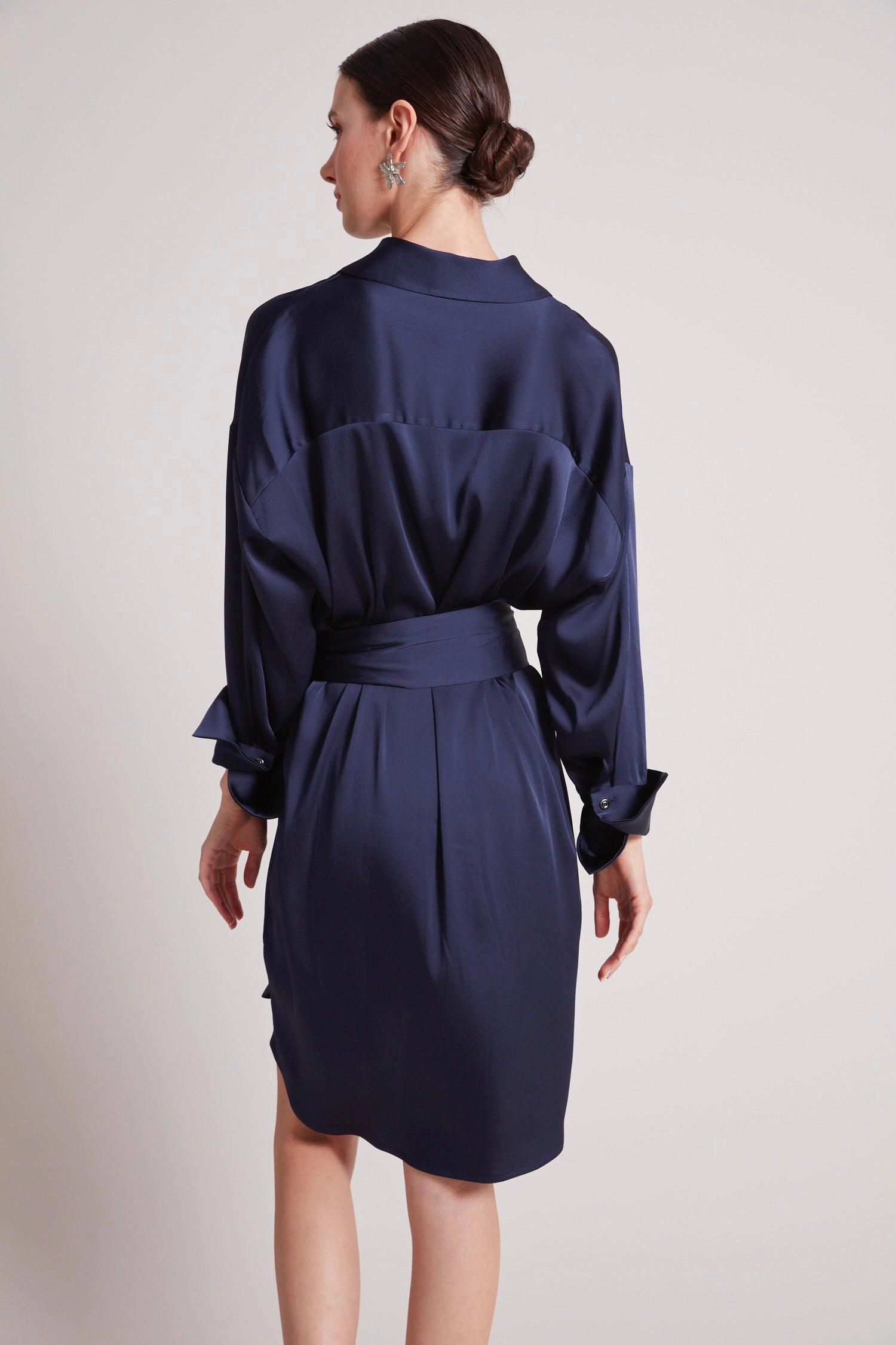 Noble Aura Kyoko Pullover Dress - Navy
