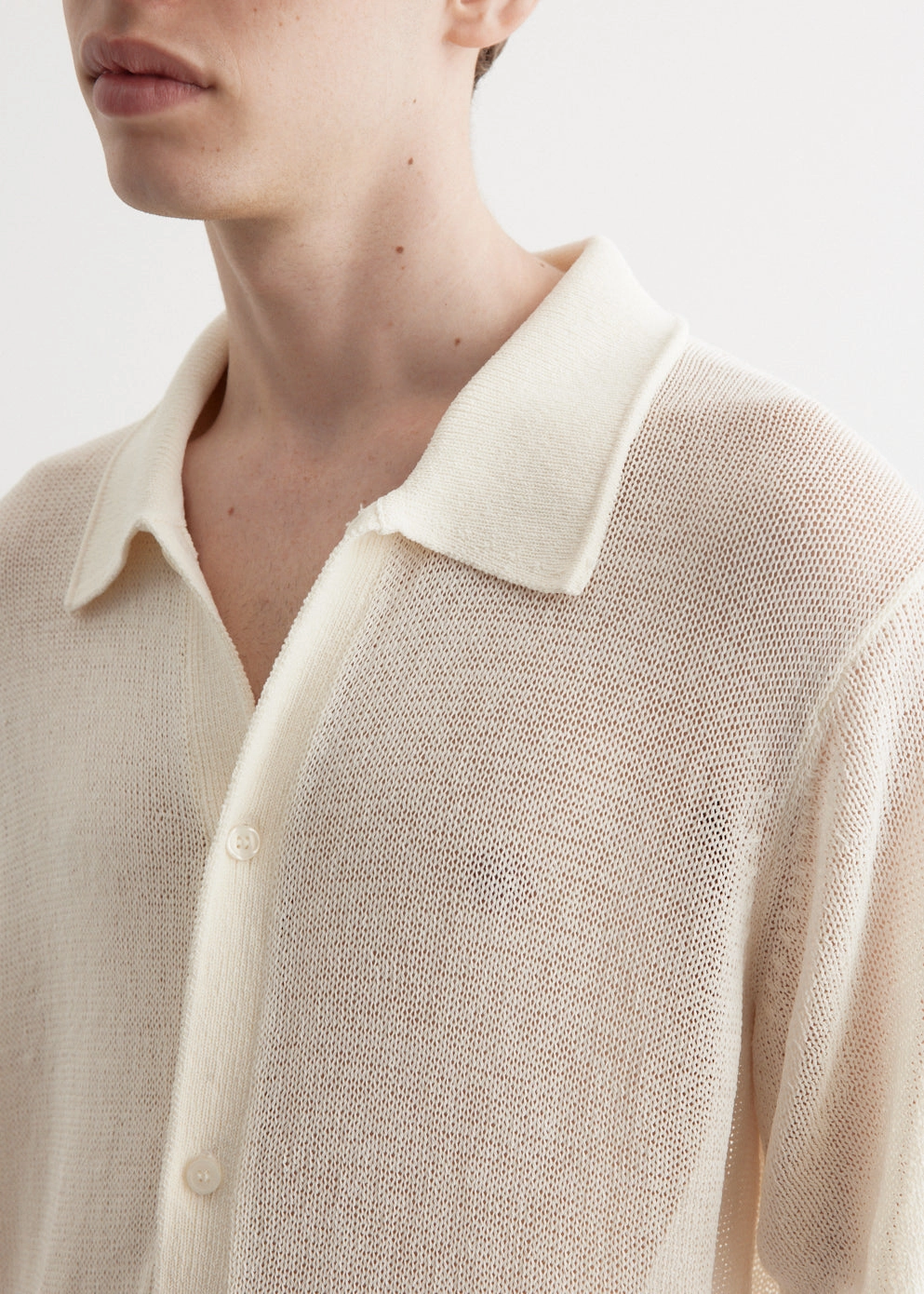 Fashion Essential Weekend Casual Kenneth Mesh Knit Short Sleeve Shirt