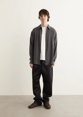 Non-Binding Fit Laser Cut Edges Bonded Satin Relaxed Track Pant