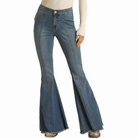 Rock & Roll Junior Fit High Rise Fashion Bell Flare Jeans Fit For Every Day Minimalist Traveler Gear Bold Look