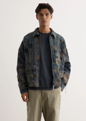 Foldable Storage Boro Zip Up Blouson (VIRGIN MARY)