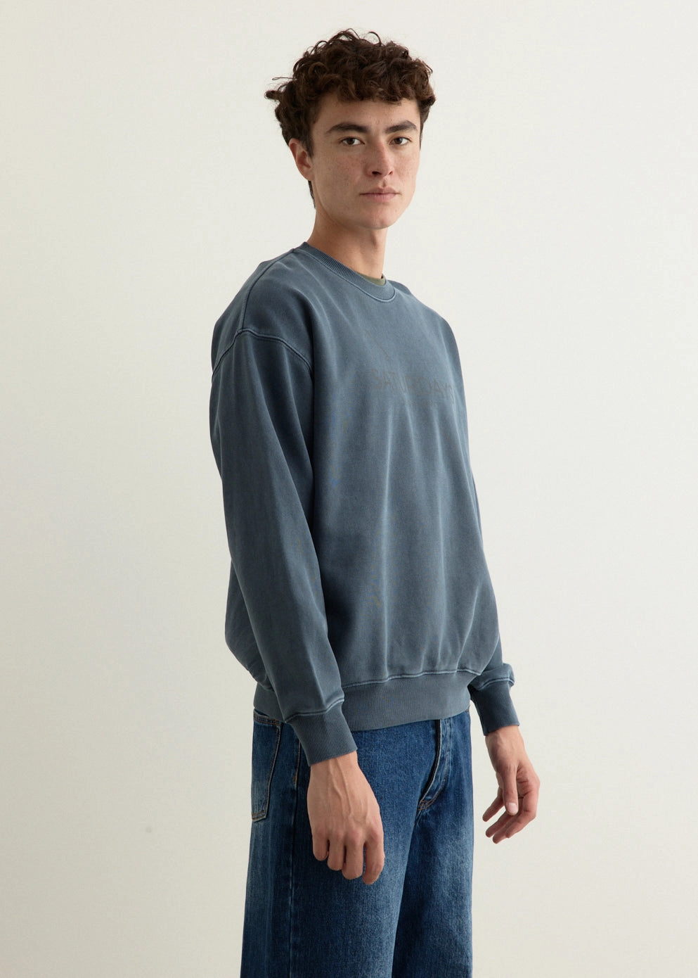 Bowery Pigment Dye Surf Sweatshirt Timeless Comfort Fade Resistant Textiles