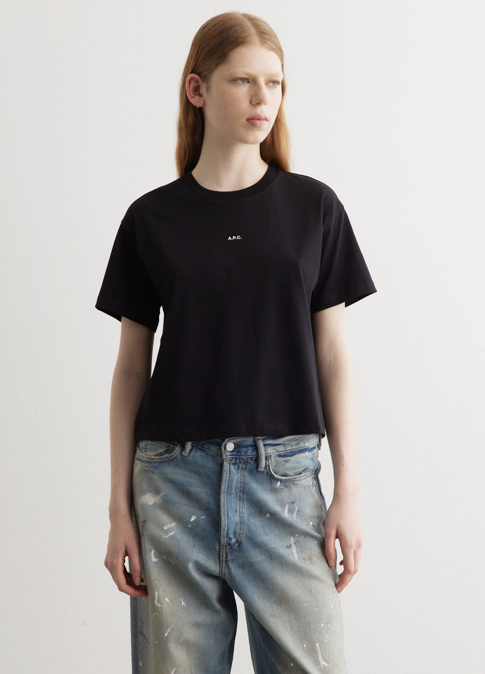 Boxy Micro Logo T-Shirt Basic Piece perfect for all-day wear