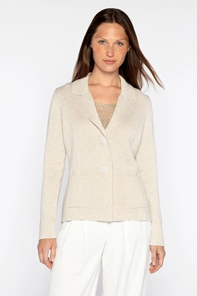 Fitted Notch Collar Cardigan Cold Day Outfit