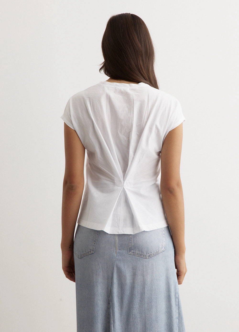 Slub Pleat T-Shirt Chic Style Trend