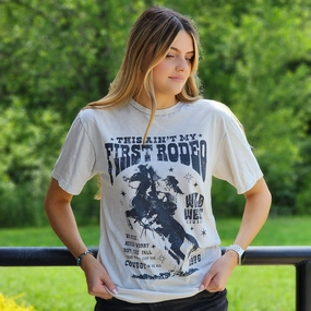 Flexible Knit Fabric Ain't My First Rodeo Tee