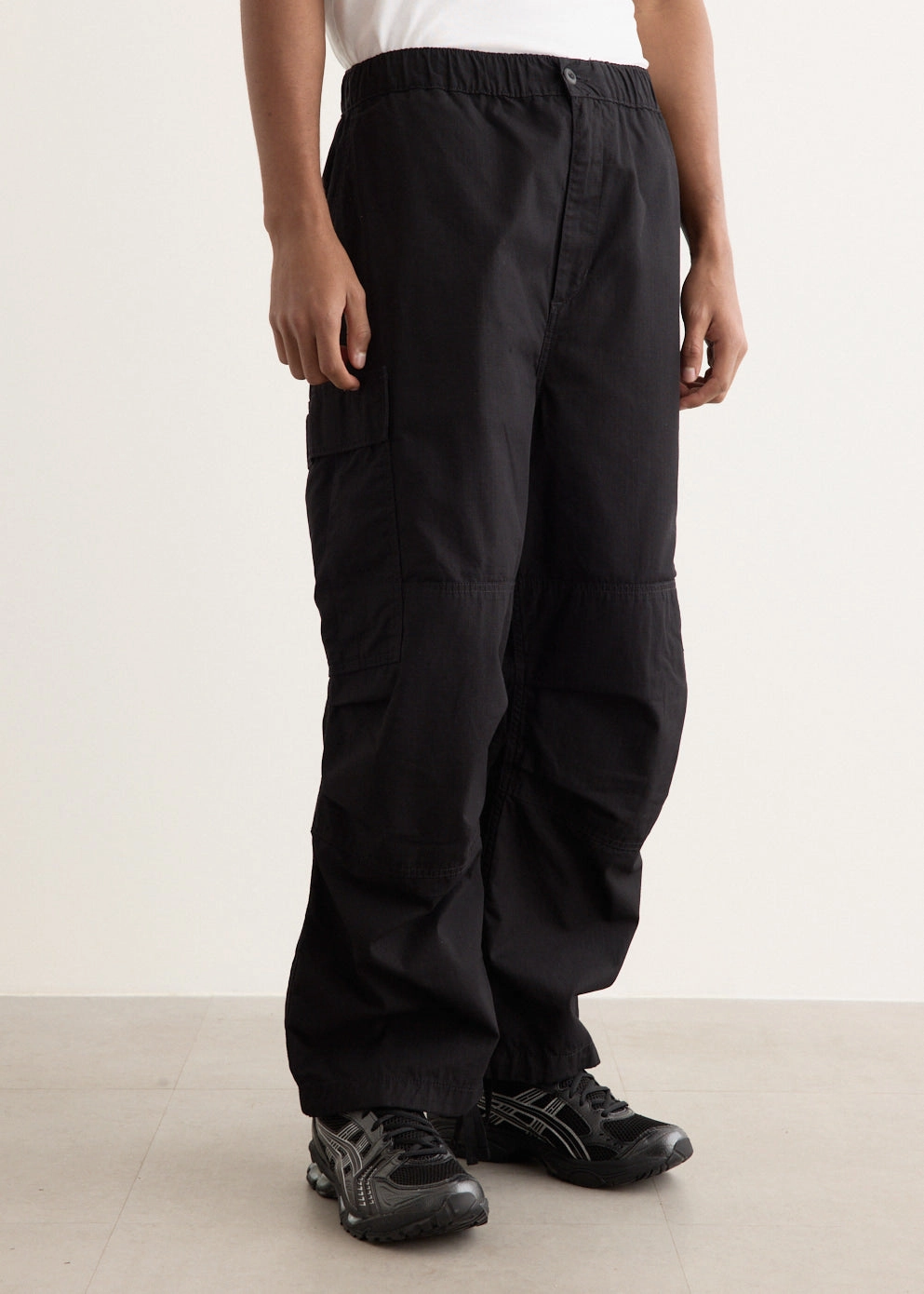 elastic waistband Casual Chic Look Jet Cargo Pants