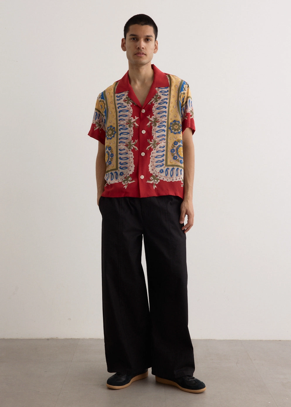 Trendy Layer Bricolage Short Sleeve Shirt