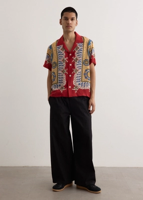 Trendy Layer Bricolage Short Sleeve Shirt