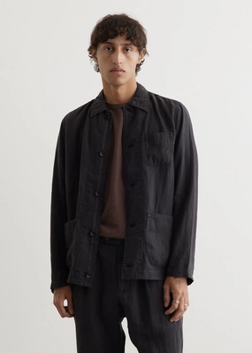 HybridLayerCompatibility Rugged Daily Style Evan Chore Linen Jacket