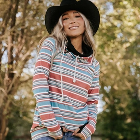 Ampersand Women's Lips Are Sealed Double Hoodie Waterproof Design