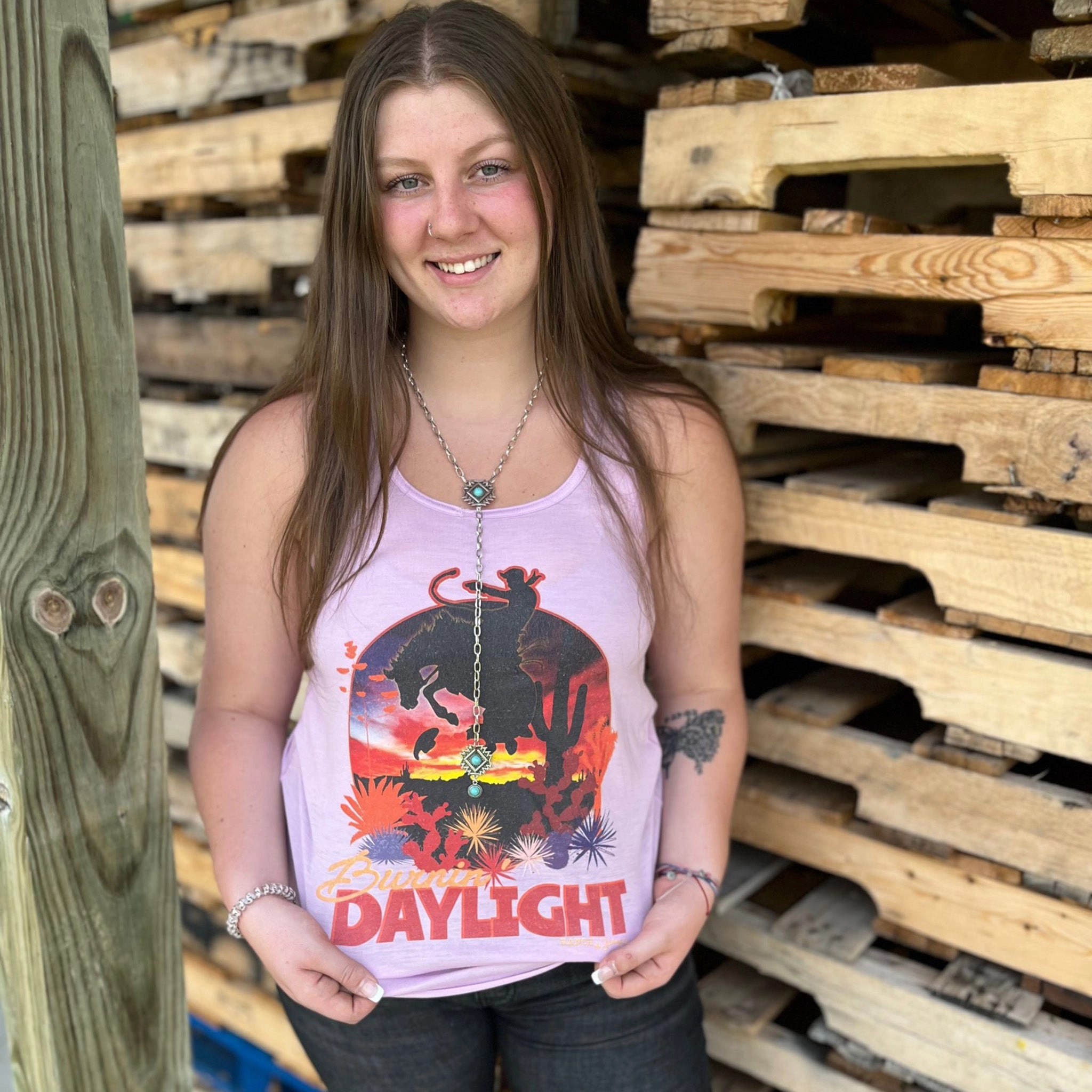 Burnin Daylight Tank SoftBrushed NonChafing Fabric