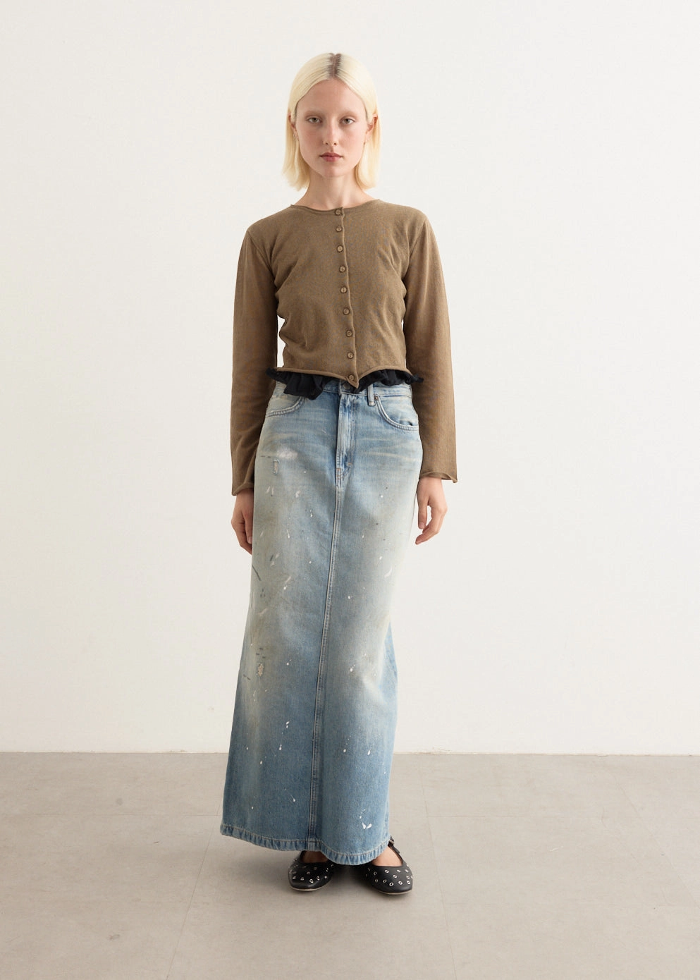 Tibby Denim Skirt Simple Layers