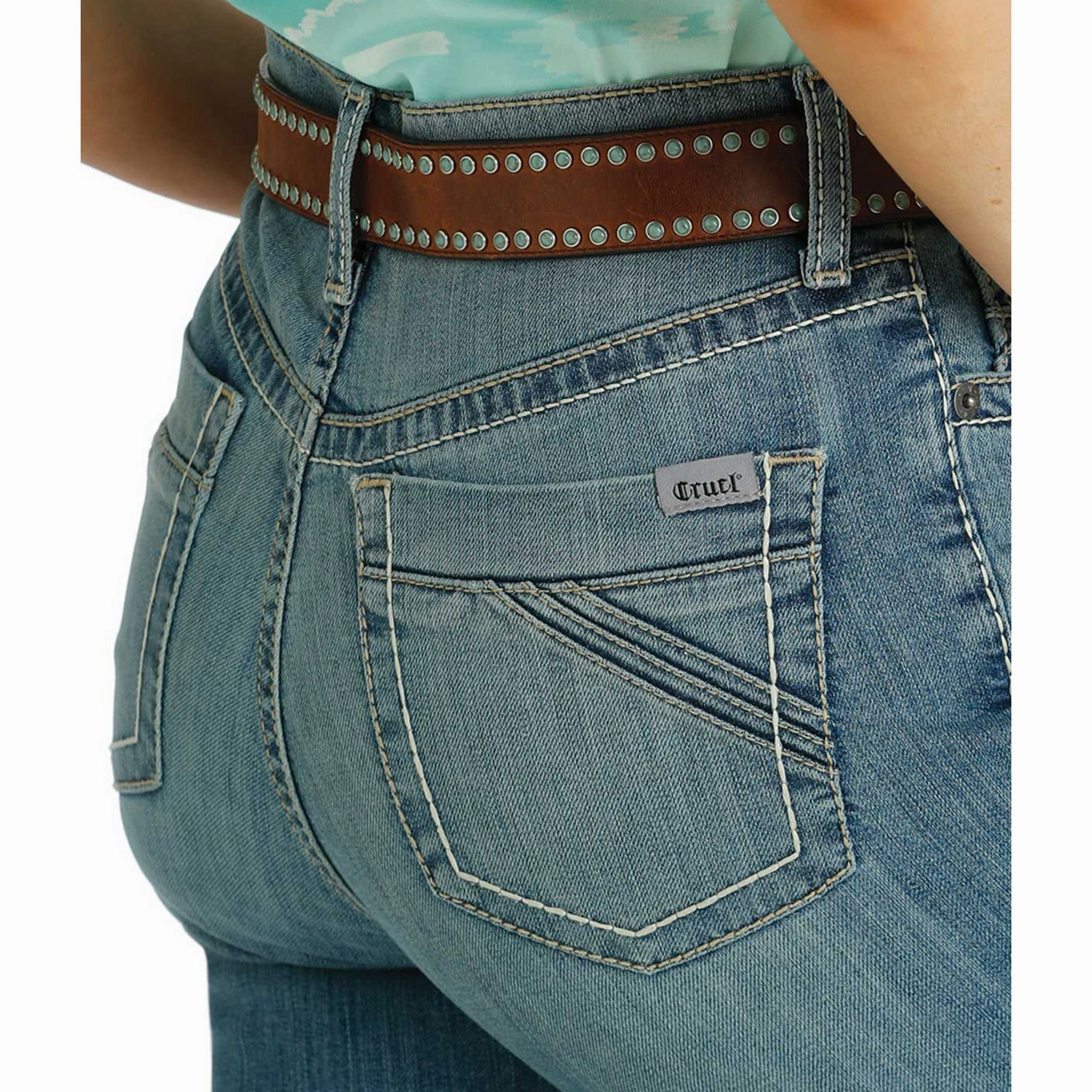 Minimalist Adult Fashion Cruel Denim Women's Med Stone Skylar Bootcut Jeans