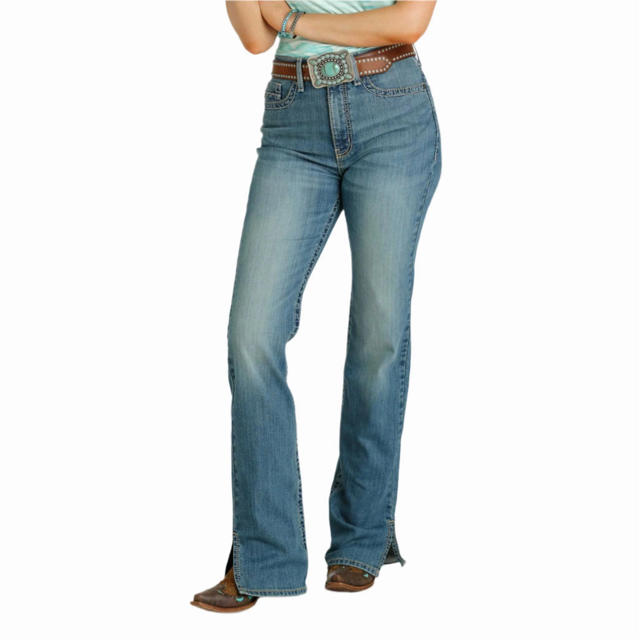 Cruel Denim Women's Med Stone Skylar Bootcut Jeans Base Look