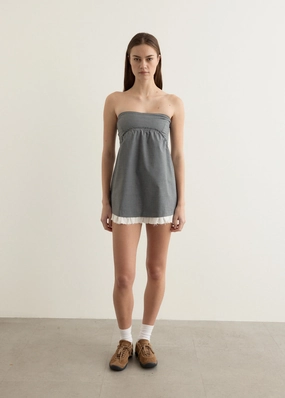 Candi Mini Dress Flexible Fabric Coffee Break