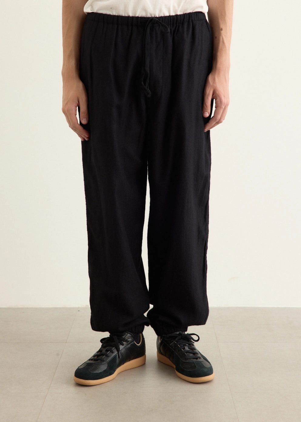 Smart Fit AntiSnagZippers Cashmere Silk Garment Dyed Drawstring Pants