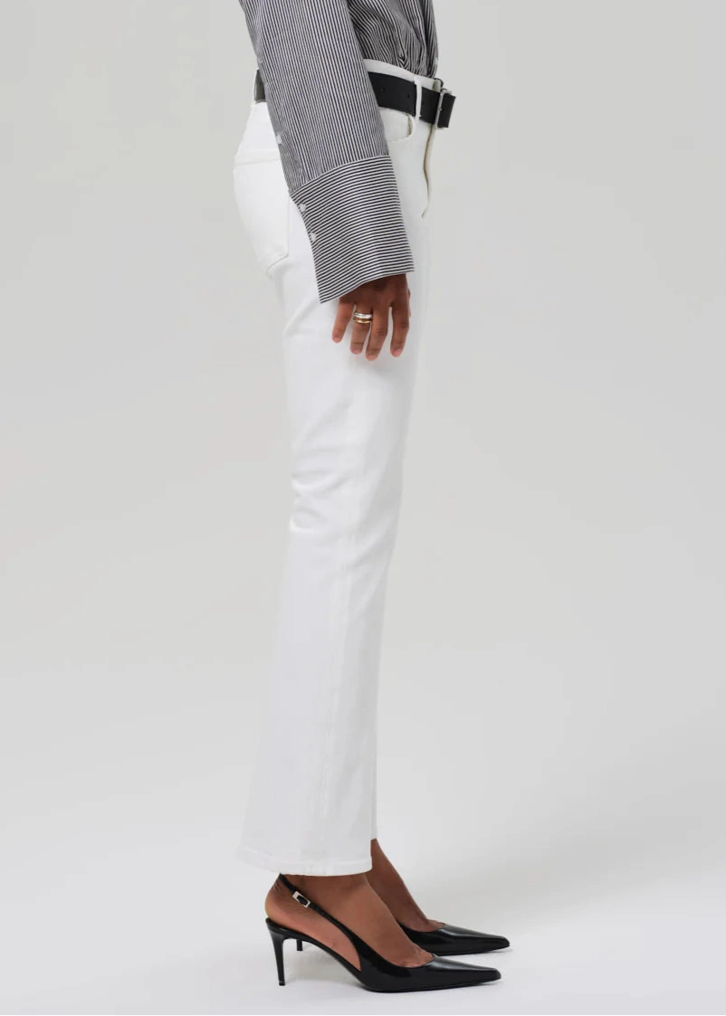 Street Utility Lilah High Rise Bootcut Jeans 32.5" - Soft White