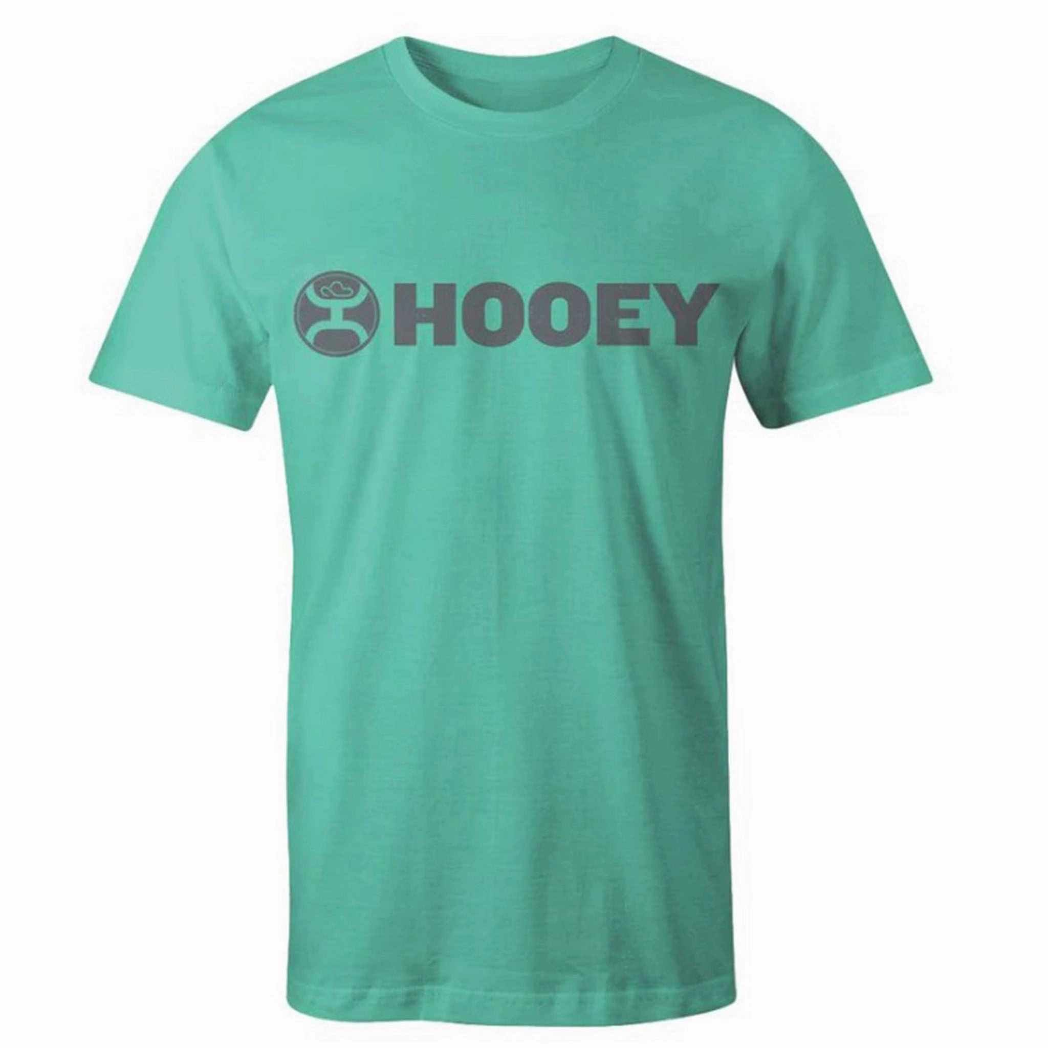 Hooey Men's Teal Lock-Up Logo Tee All Day Comfort Tech