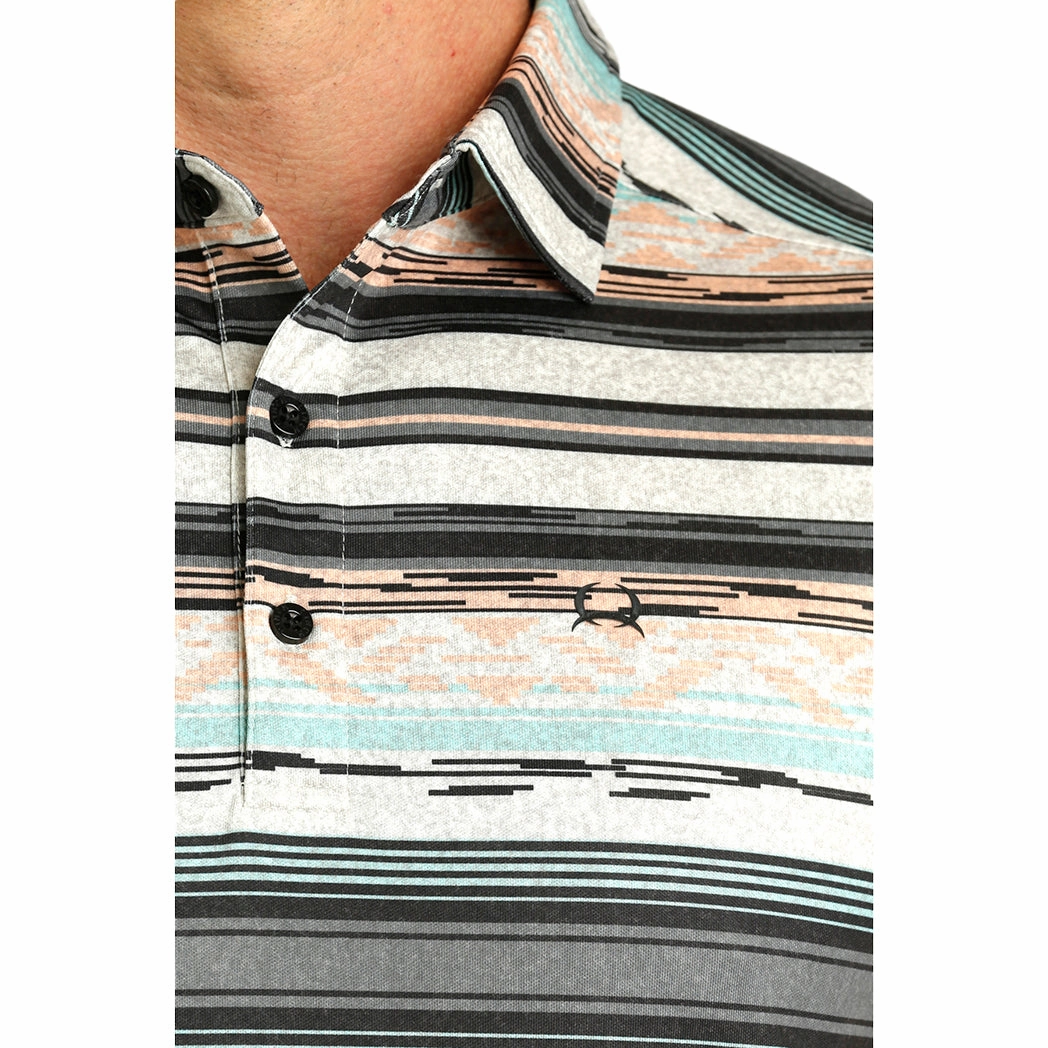 Cinch Men's Aztec Short Sleeve Polo Classic Wear