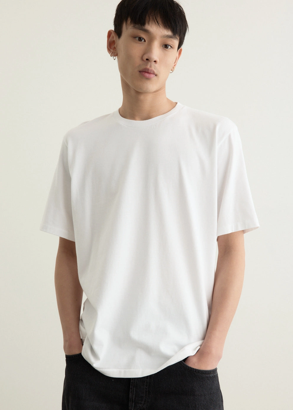 Luster Plaiting T-Shirt Durable Stitching Chic Comfort