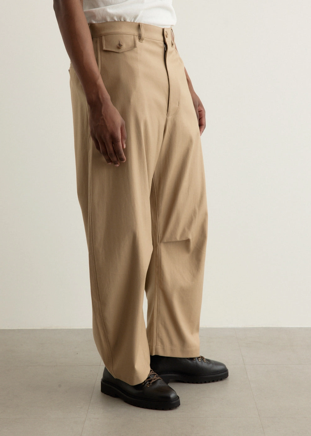 Chic Fit Cotton Serge Wide Pants