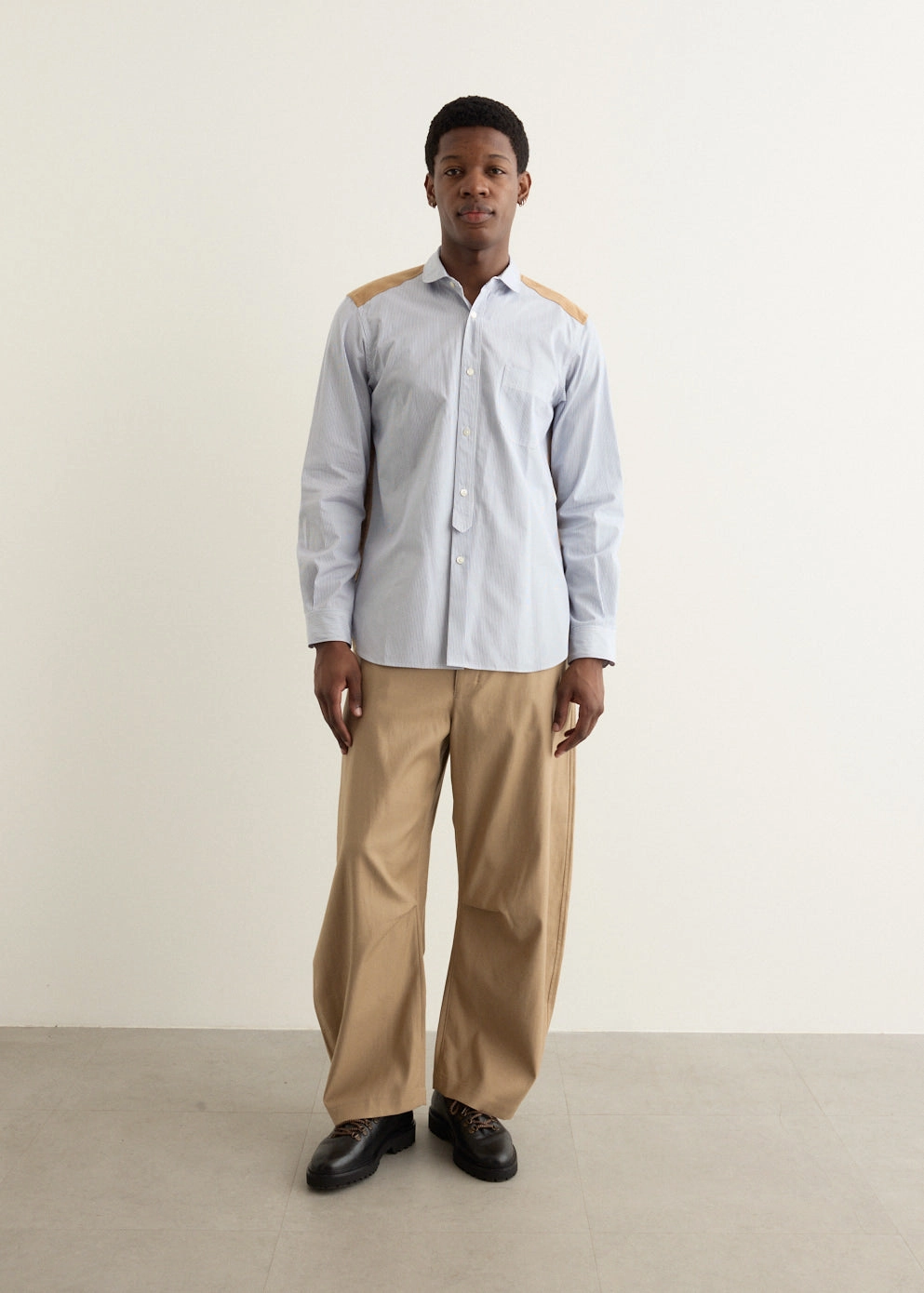 Cotton Serge Wide Pants Timeless Utility