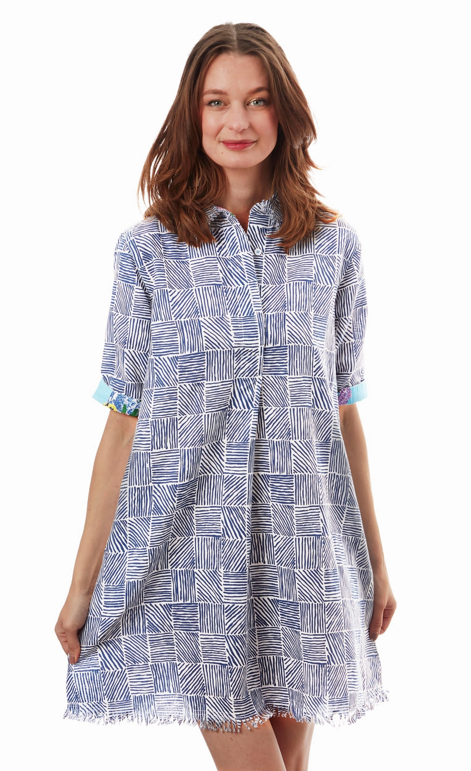 Versatile Style Chatham Dress - Criss Cross Print