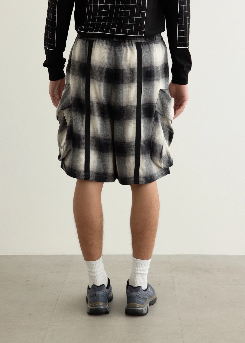 sequined details Beach Ready Check The Chow Shorts