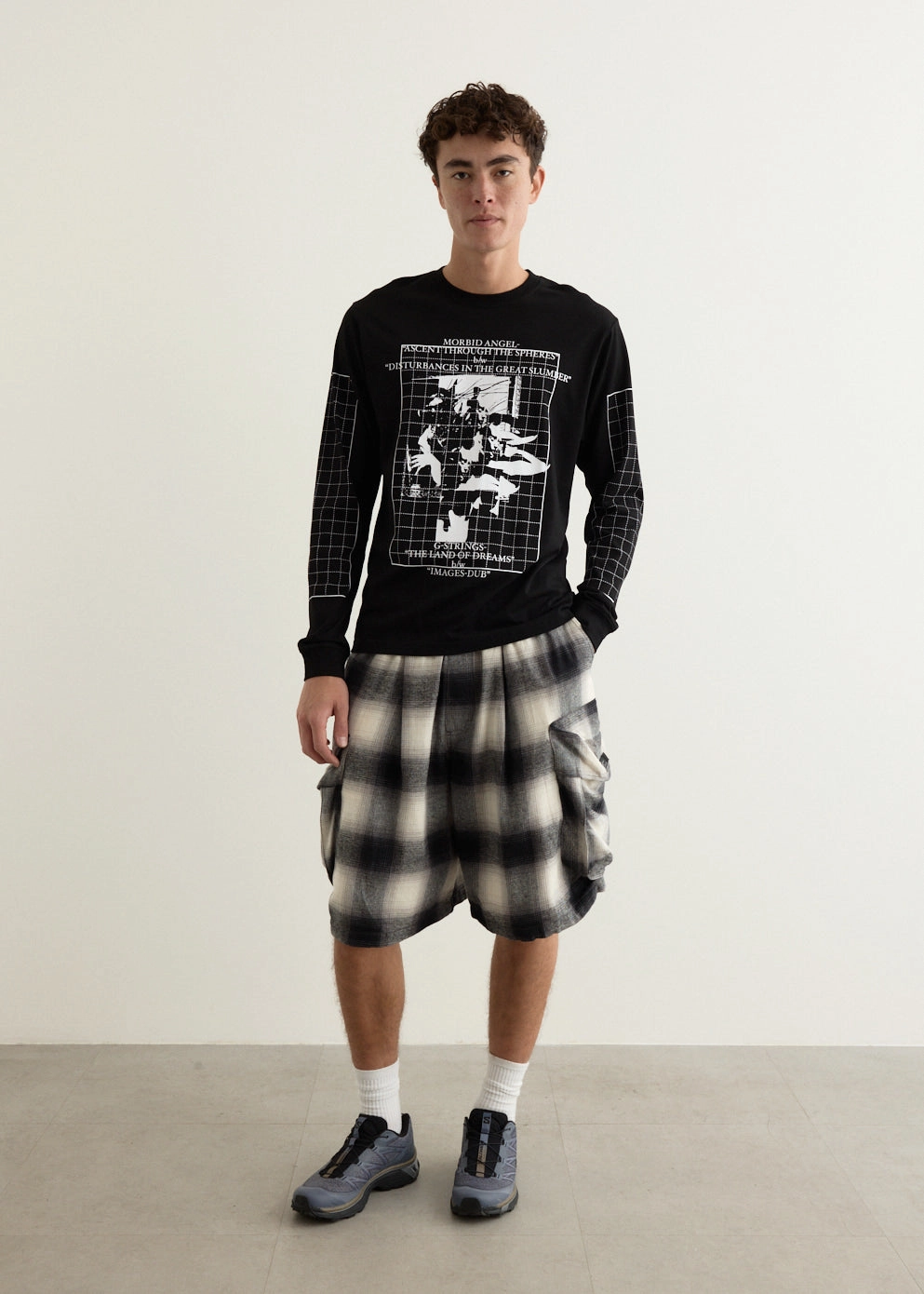 Side Pockets Lightweight Material Check The Chow Shorts