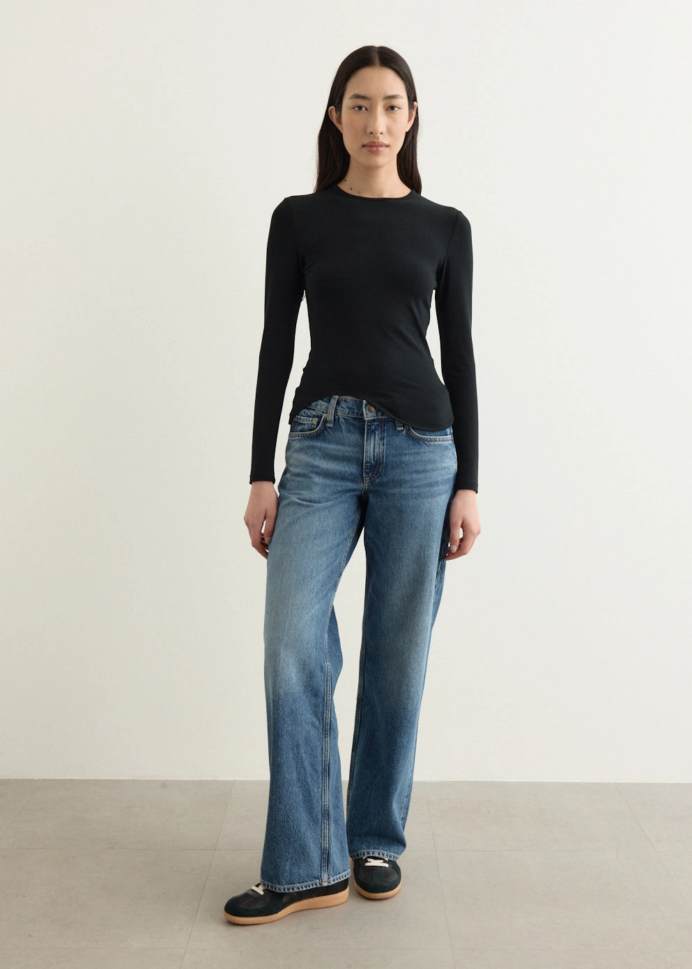 Saige Low Rise Full Relaxed Straight Jeans Comfy Home Comfort Weekend Getaway