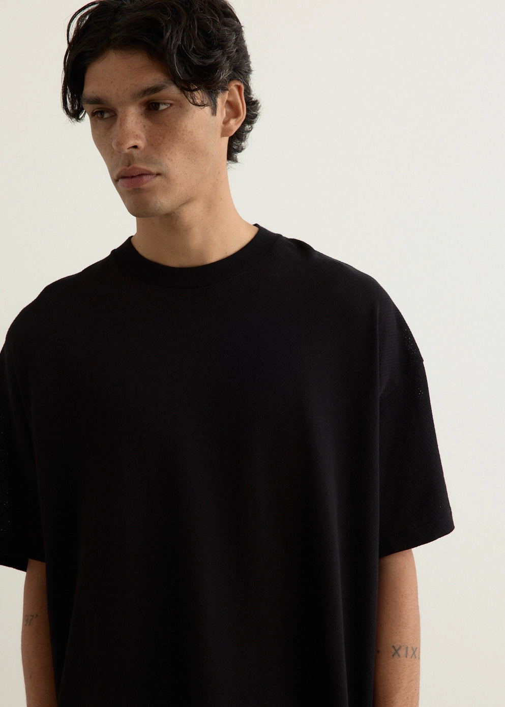 Casual Look Wear Cotton Mesh Short-Sleeve T-Shirt