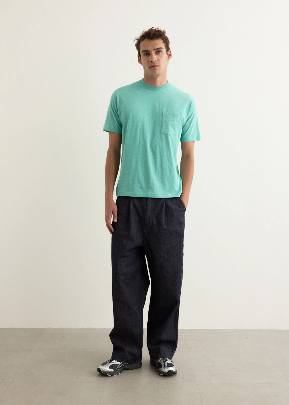 Coloured Grandrelle Pocket T-Shirt Trendy Vibe