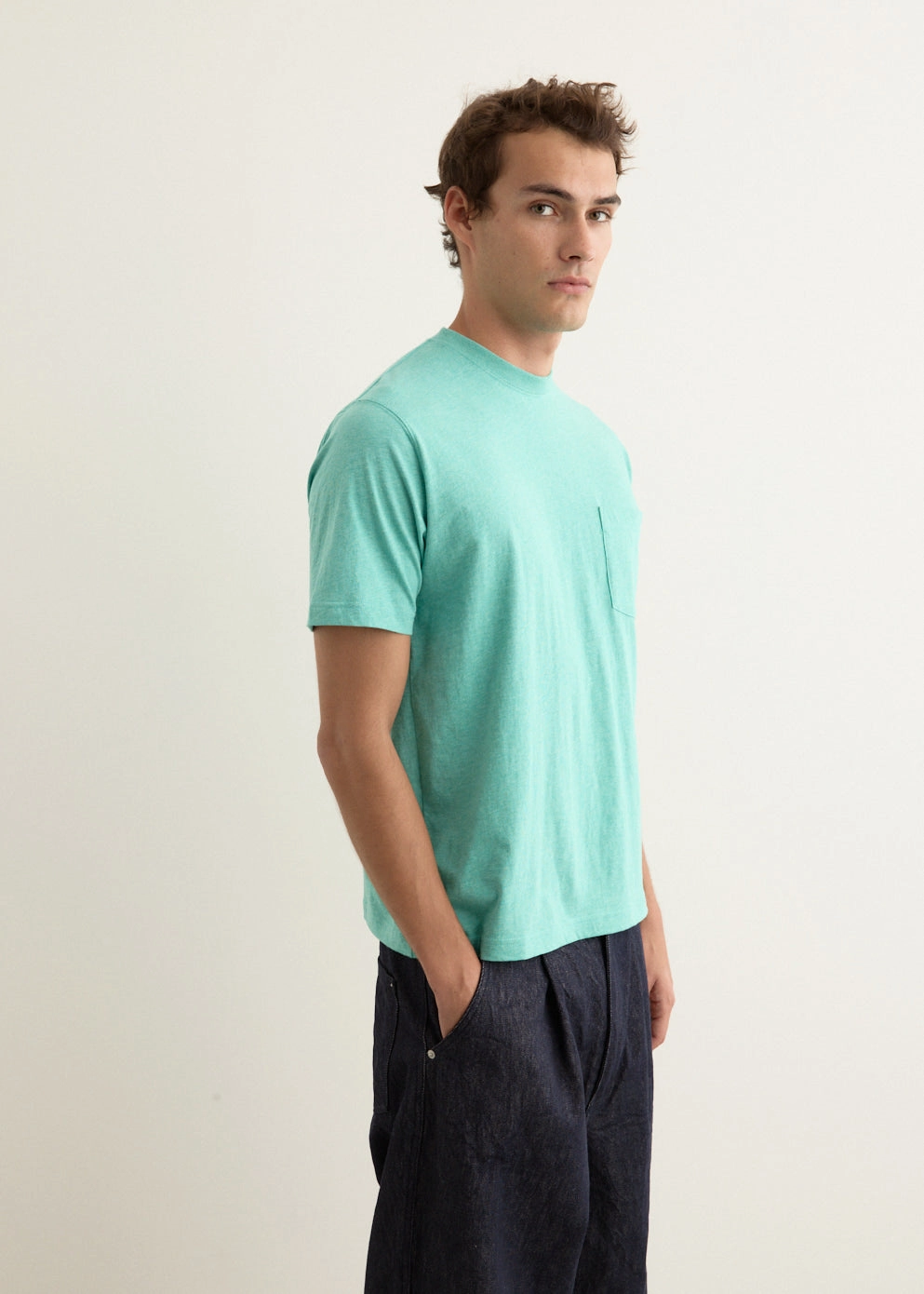 Streetwear attitude Comfortable Casual Coloured Grandrelle Pocket T-Shirt