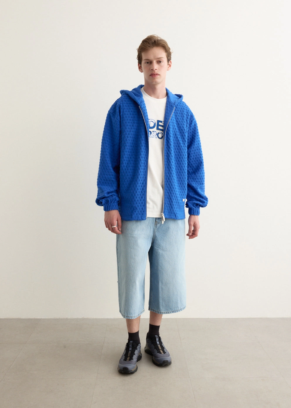 Knitted Warmth Perfect Knitwear Circle Fleece Zip Hoodie