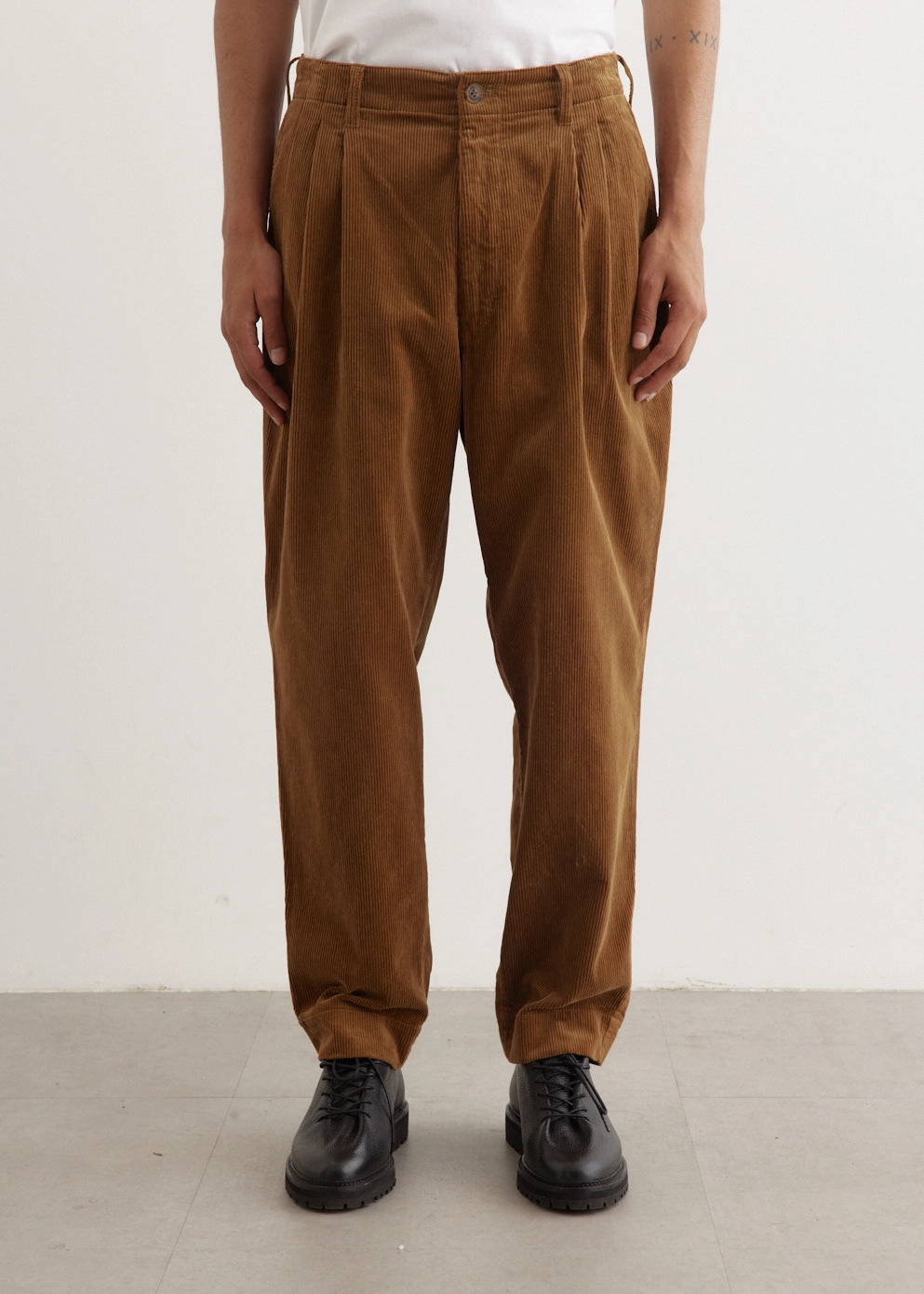 Moleskin x Corduroy Panel Pants Windproof Membrane