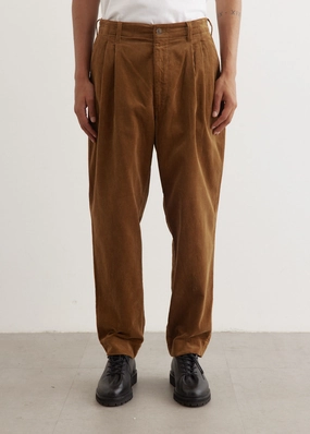 Moleskin x Corduroy Panel Pants Windproof Membrane