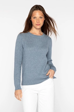 V neck Reversible Crew Pullover