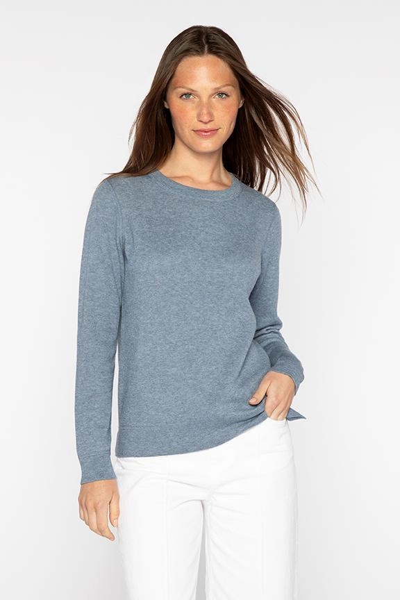 V neck Reversible Crew Pullover