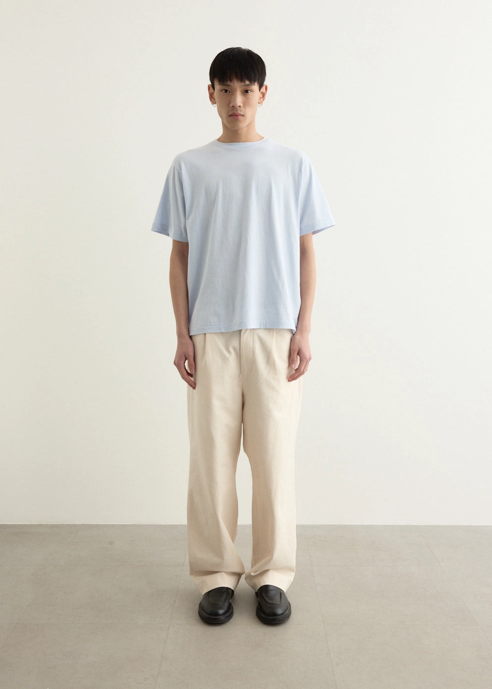 Casual Active Wear Chino Tuck Straight Cotton Duck Pants