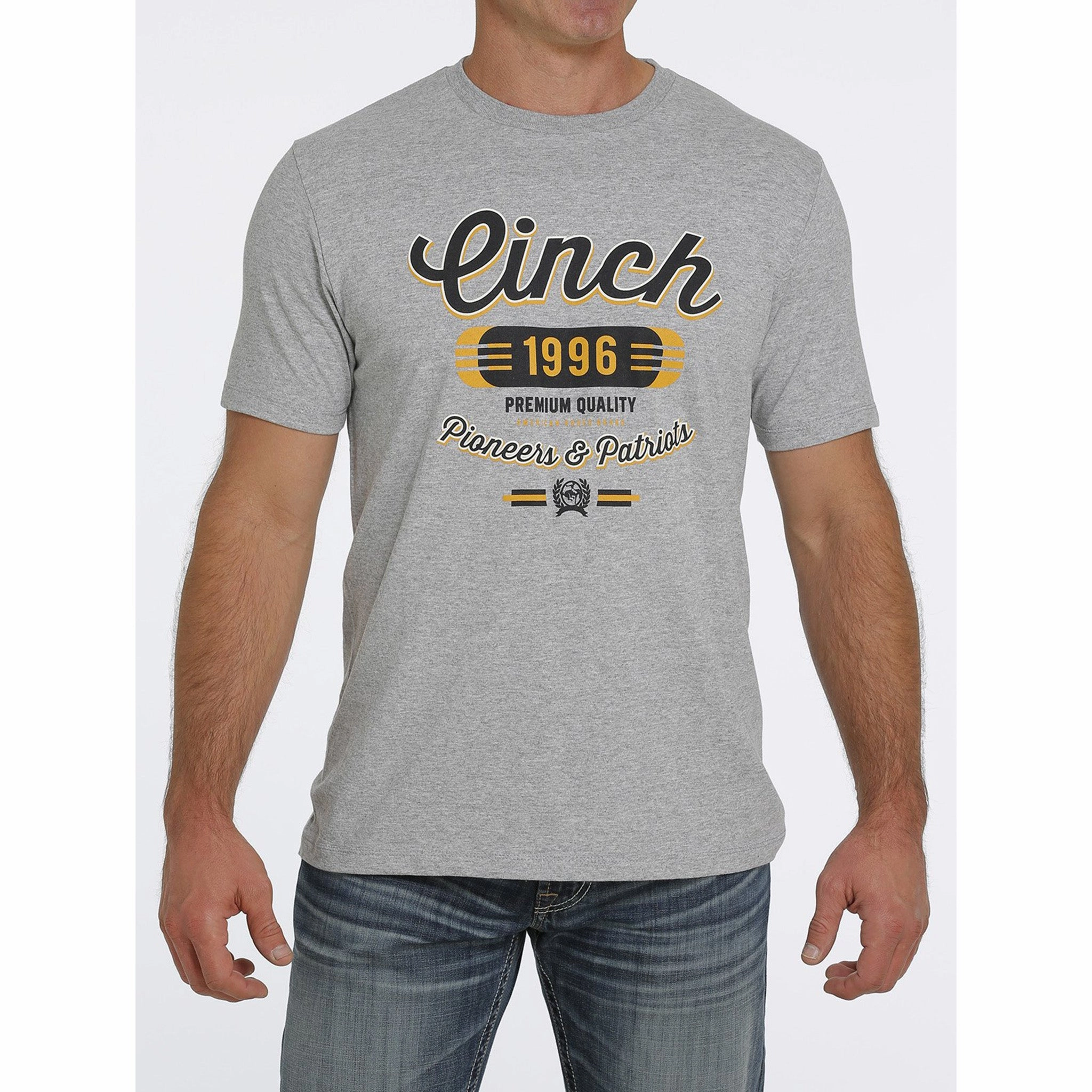 Minimalist Aesthetic Cinch Heather Grey Logo Tee