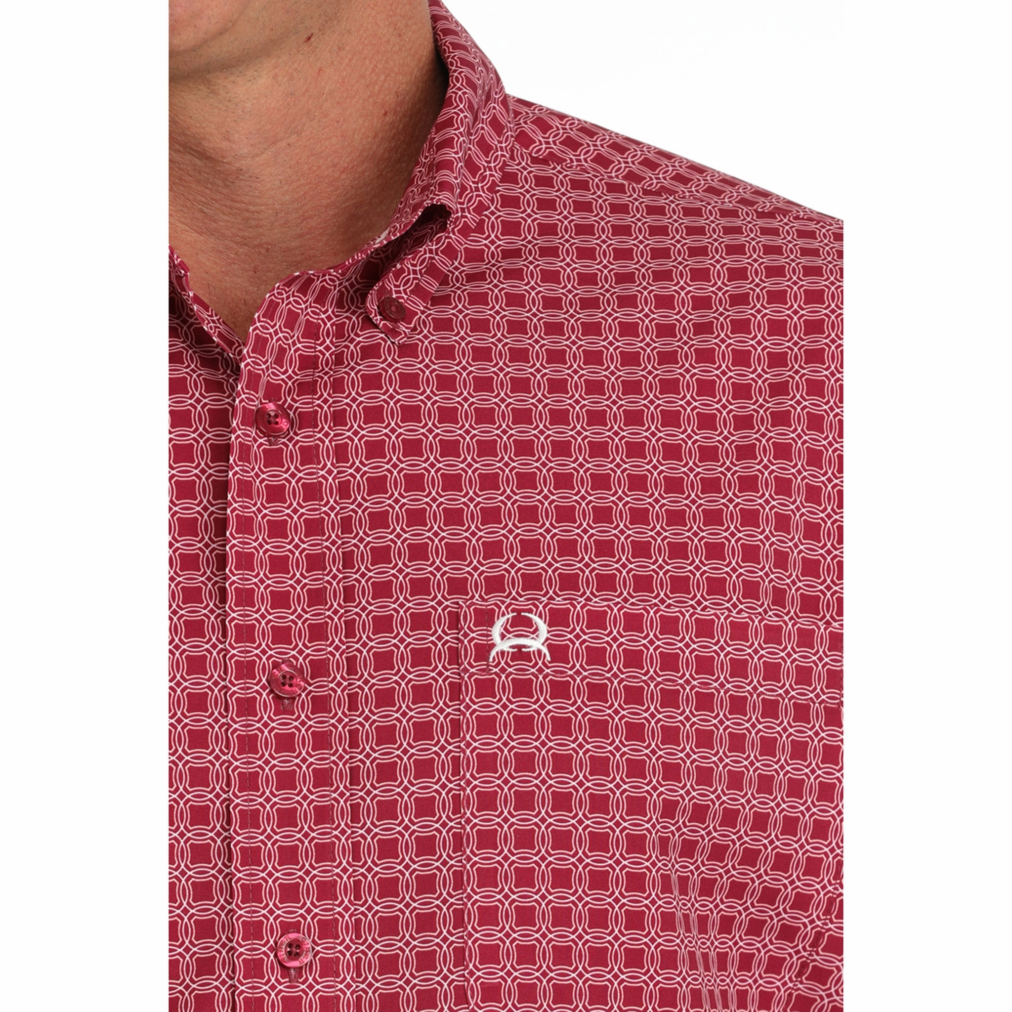 Easy Care Material Pre Shrunk Cotton Blend Cinch Men's Arena Flex Shirt