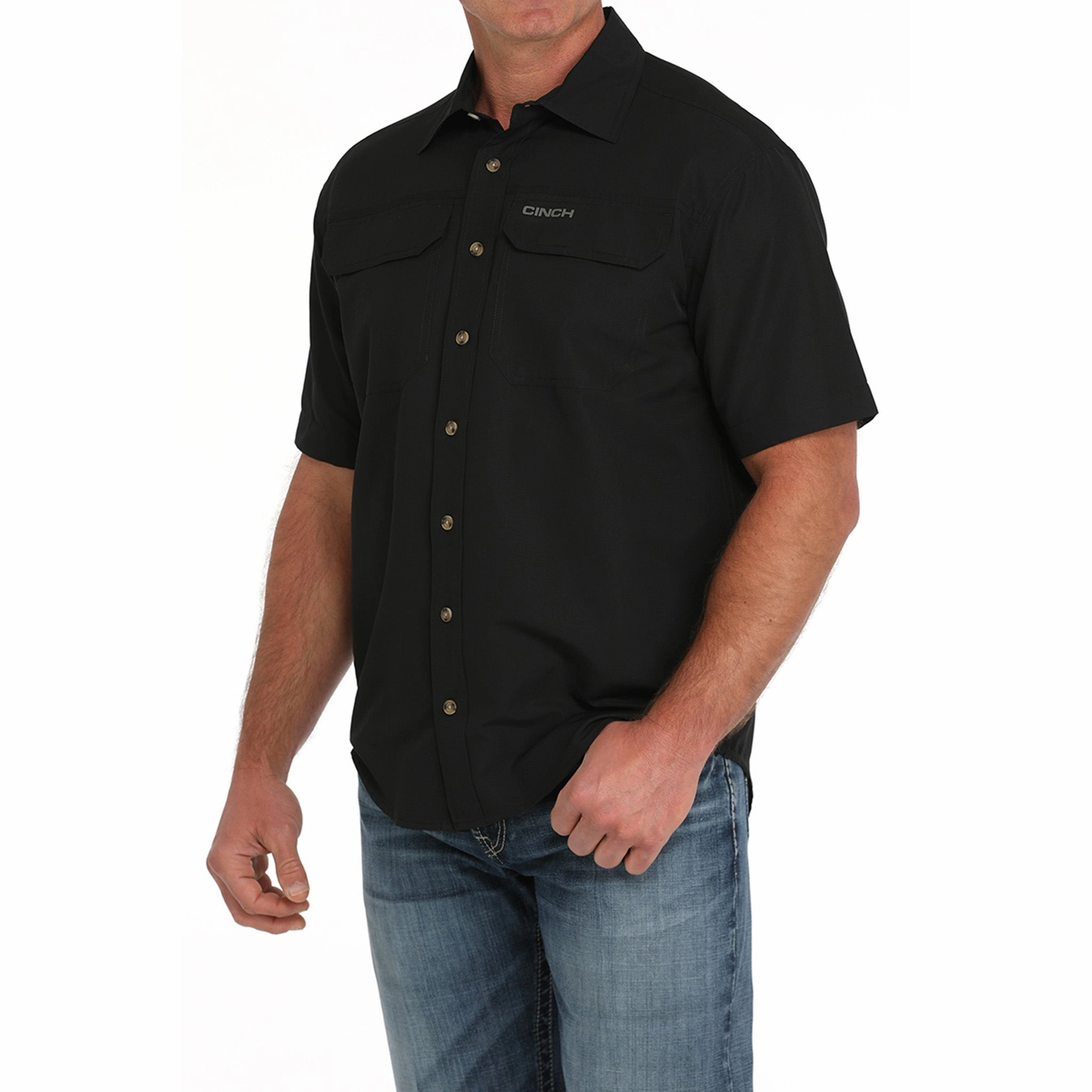 Everyday Wear Cinch Men's Black Arena Flex Shirt