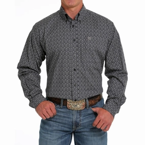 Cinch Men's Black Print Long Sleeve Seamless construction