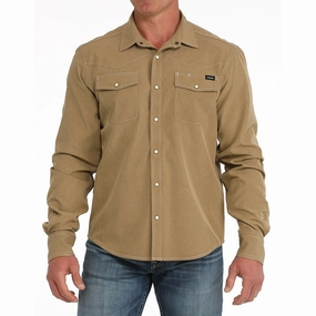 Cinch Men's Brown Arenaflex Camp Shirt Graduation Ceremony