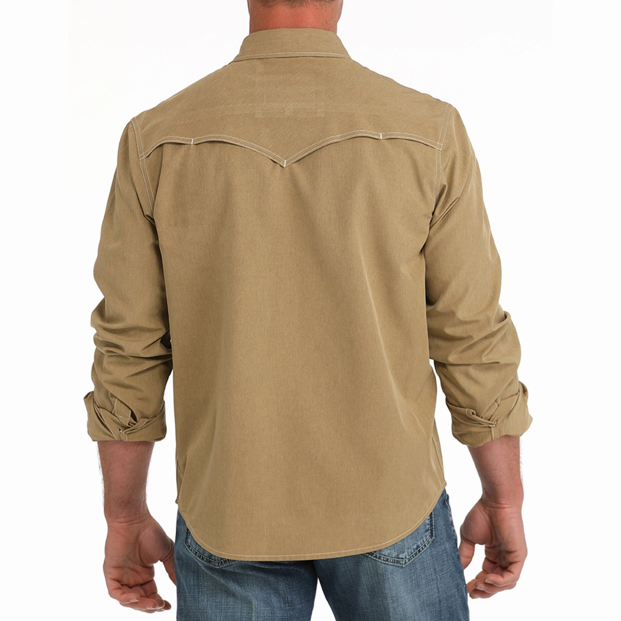 Trendsetting Trendy Daywear Cinch Men's Brown Arenaflex Camp Shirt